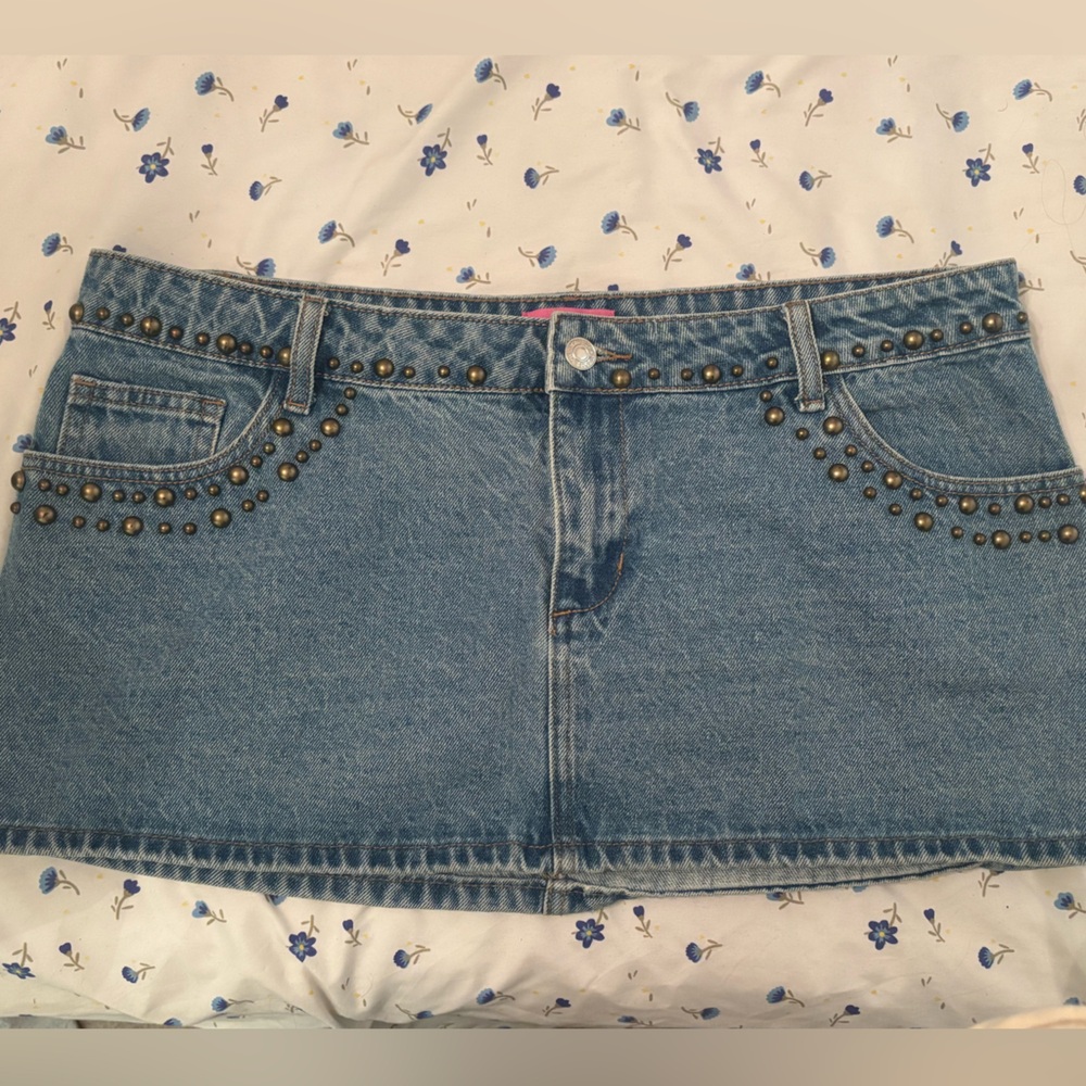 Edikted Jean Mini Skirt